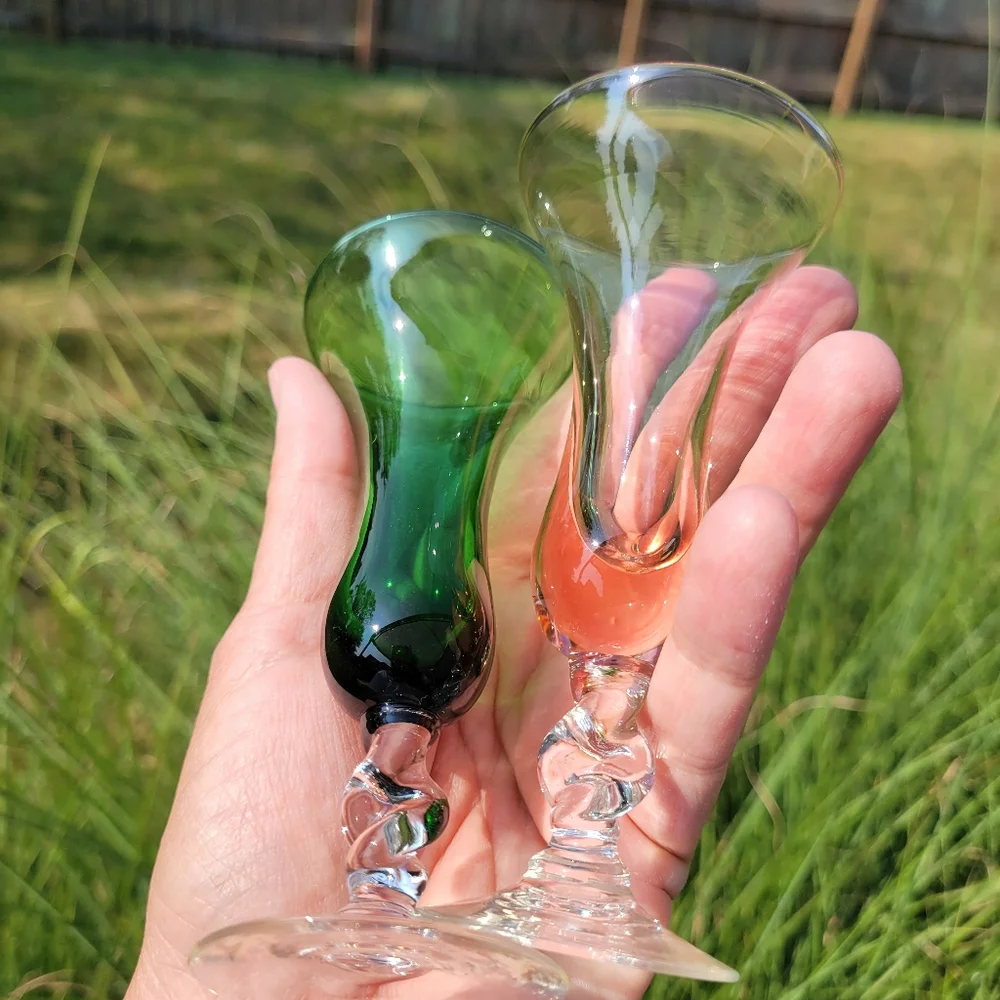 Cordial Glasses ~ Shot Glasses ~ Set of 4 (2 are chipped) FINAL PRICE ITEM!
